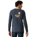 Navy Marl - Lifestyle - Regatta Mens Maylow Scenery Marl Long-Sleeved T-Shirt