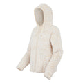 Light Vanilla - Side - Regatta Womens-Ladies Zelpha Fluffy Hooded Fleece Jacket