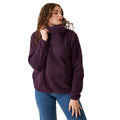 Deep Plum - Side - Regatta Womens-Ladies Ria Fluffy Overhead Fleece Top