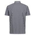 Navy-White - Back - Regatta Mens Denmoor Checked Shirt