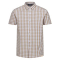 Oat-White - Front - Regatta Mens Denmoor Checked Shirt