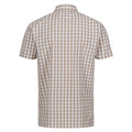 Oat-White - Back - Regatta Mens Denmoor Checked Shirt