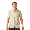 Oat-White - Lifestyle - Regatta Mens Denmoor Checked Shirt