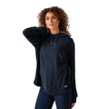 Navy-Black Marl - Side - Regatta Womens-Ladies Mayse Hoodie