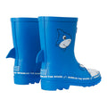 Blue - Back - Regatta Childrens-Kids Mudplay II Bubbles The Shark Wellington Boots