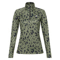 Olivine Green - Front - Dare 2B Womens-Ladies Divulge Dash Print Core Stretch Midlayer