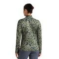 Olivine Green - Pack Shot - Dare 2B Womens-Ladies Divulge Dash Print Core Stretch Midlayer