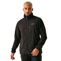 Black-Red Ochre - Side - Regatta Mens Moutdale Soft Shell Jacket