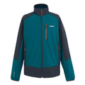 Moroccan Blue-Navy - Front - Regatta Mens Moutdale Soft Shell Jacket