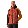 Red Ochre-Black - Lifestyle - Regatta Mens Hewitts X Colour Block Soft Shell Jacket