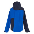 Olympian Blue-Navy - Back - Regatta Mens Hewitts X Colour Block Soft Shell Jacket