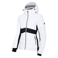 White-Black - Side - Dare 2B Womens-Ladies Glacial Ski Jacket