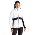 White-Black - Lifestyle - Dare 2B Womens-Ladies Glacial Ski Jacket