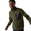 Dark Khaki - Side - Regatta Mens Frankie Full Zip Fleece Jacket