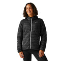 Black-Seal Grey - Side - Regatta Womens-Ladies Hillpack II Hooded Jacket