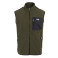 Dark Khaki - Front - Regatta Mens Frankie Fleece Gilet