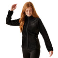 Black - Side - Regatta Womens-Ladies Endra Hooded Fleece Jacket