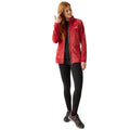 Mineral Red - Side - Regatta Womens-Ladies Lakara Fluffy Full Zip Fleece Jacket