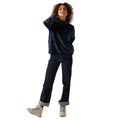 Navy - Back - Regatta Womens-Ladies Bardou II Velour Fleece Top