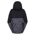 Black-Ebony Grey - Back - Dare 2B Womens-Ladies Snowburst Leopard Print Overhead Ski Jacket