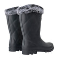 Black - Back - Regatta Womens-Ladies Luxley Faux Fur Lined Mid Cut Wellington Boots