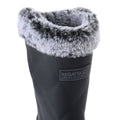 Black - Pack Shot - Regatta Womens-Ladies Luxley Faux Fur Lined Mid Cut Wellington Boots