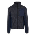 Navy-Navy - Front - Regatta Mens Baslinn Marl Full Zip Fleece Jacket