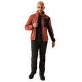 Red Ochre-Black - Side - Regatta Mens Baslinn Marl Full Zip Fleece Jacket