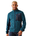 Moroccan Blue Marl-Navy - Side - Regatta Mens Baslinn Marl Full Zip Fleece Jacket