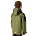 Nephrite Green-Black - Pack Shot - Regatta Childrens-Kids Hurdle V Waterproof Jacket