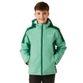 Dusty Green-Rainforest - Side - Regatta Childrens-Kids Hurdle V Waterproof Jacket