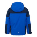 Olympian Blue-Navy - Back - Regatta Childrens-Kids Beamz IV Waterproof Jacket