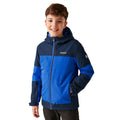 Olympian Blue-Navy - Side - Regatta Childrens-Kids Beamz IV Waterproof Jacket