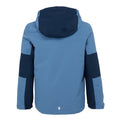 Coronet Blue-Navy - Back - Regatta Childrens-Kids Beamz IV Waterproof Jacket