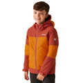 Fox-Red Ochre - Side - Regatta Childrens-Kids Beamz IV Waterproof Jacket