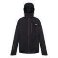 Black-Red Ochre - Front - Regatta Mens Wentwood IX 3 in 1 Jacket