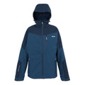 Moonlight Denim-Navy - Front - Regatta Mens Wentwood IX 3 in 1 Jacket