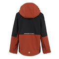 Red Ochre-Black - Back - Regatta Childrens-Kids Haydenbury II Soft Shell Jacket