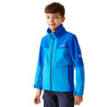 Hydro Blue-Olympian Blue - Side - Regatta Childrens-Kids Haydenbury II Soft Shell Jacket