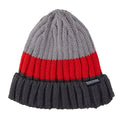 Mineral Grey-High Risk Red - Back - Regatta Mens Davion V Beanie