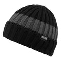 Black-Dark Grey - Front - Regatta Mens Davion V Beanie