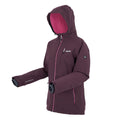 Deep Plum - Side - Regatta Womens-Ladies Highton IV Plain Stretch Padded Jacket