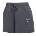 Seal Grey - Side - Regatta Womens-Ladies Travel Light Packaway Shorts