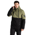 Olivine Green-Black - Lifestyle - Dare 2B Mens T-Bar Overhead Ski Jacket