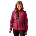 Rumba Red-Peach Parfait - Side - Regatta Womens-Ladies Marizion Quilted Jacket