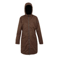 Dark Brown-Black - Front - Regatta Womens-Ladies Romine II Waterproof Jacket