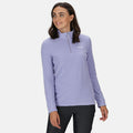 Lilac - Side - Regatta Great Outdoors Womens-Ladies Sweetheart 1-4 Zip Fleece Top