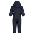 Navy - Back - Regatta Great Outdoors Childrens Toddlers Splosh III Waterproof Rainsuit