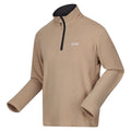 Oat-Ash - Side - Regatta Great Outdoors Mens Thompson Half Zip Fleece Top