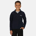 Navy-Navy - Side - Regatta Great Outdoors Childrens-Kids Hot Shot II Half Zip Fleece Top